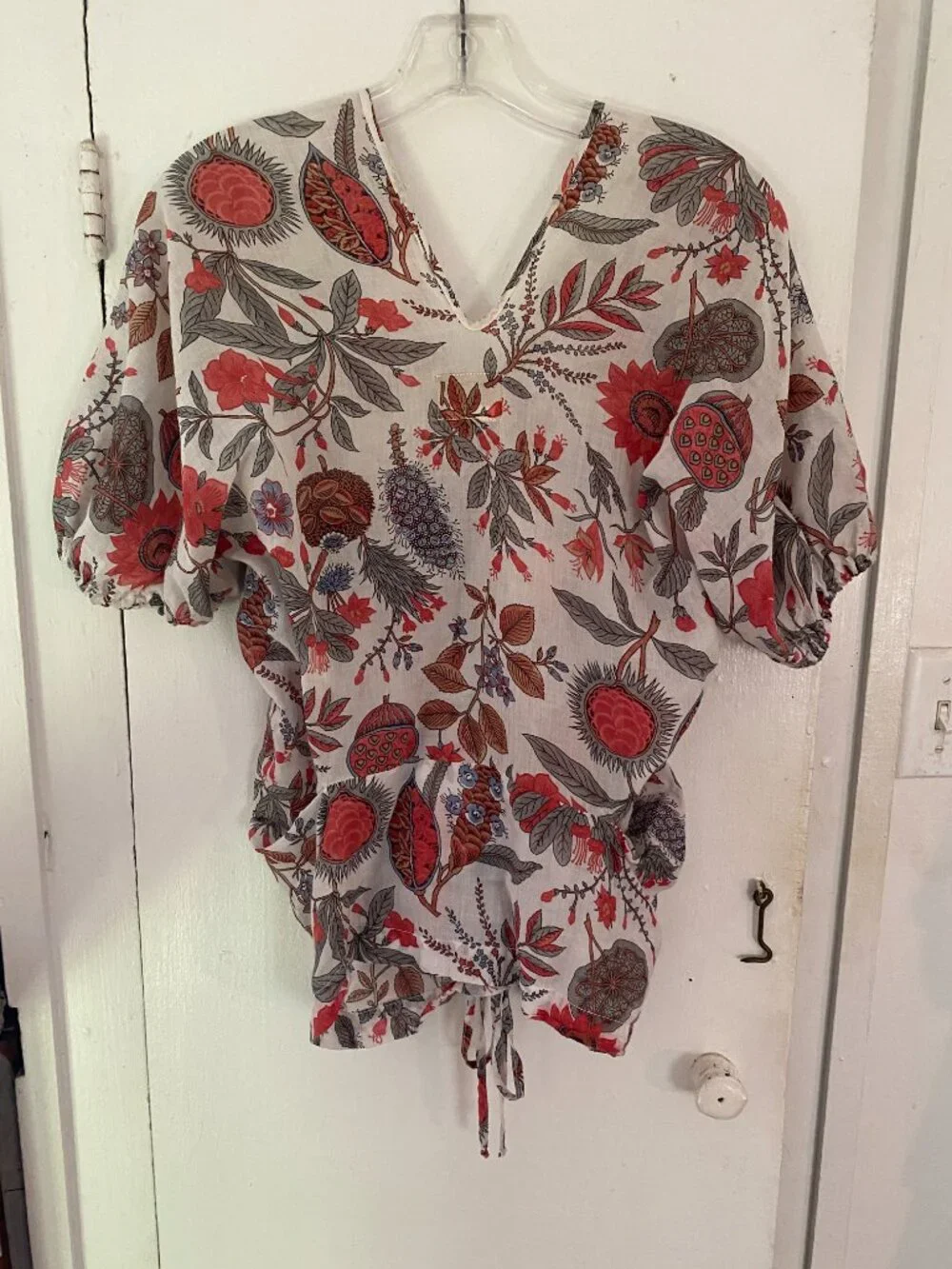 Vivienne Westwood Anglomania Blouse & Skirt Set in Botanical Poppy Print - Picture 6 of 13